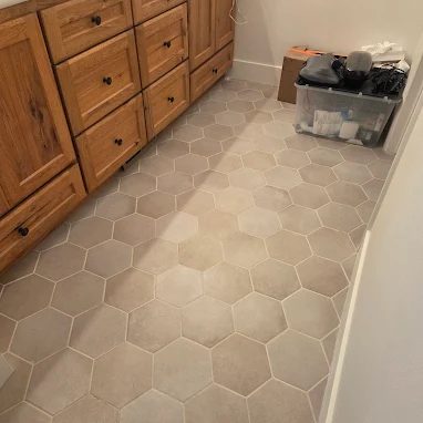 tile floors in bathroom